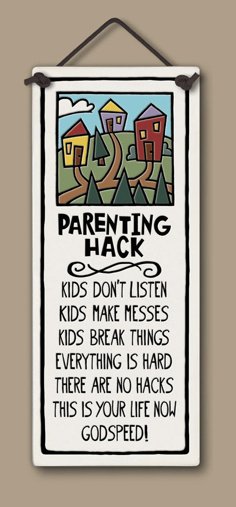 Parenting Hack Large Tall Ceramic Tile