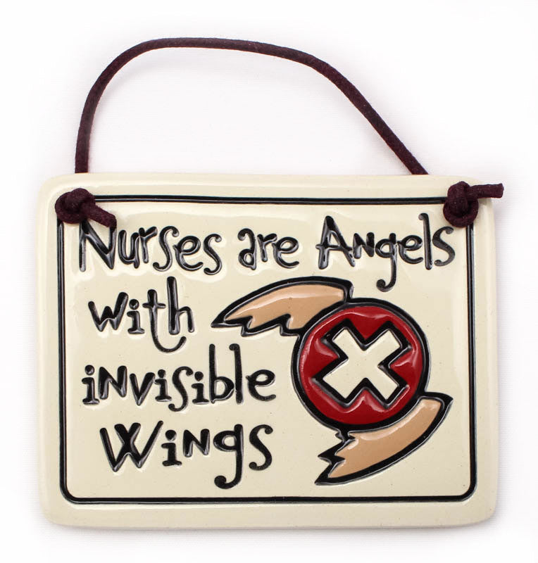 Nurses Are Angels Charmer Ceramic Tile
