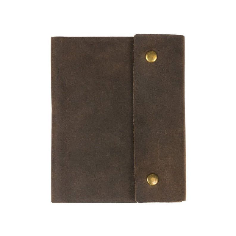 Leather Writers Log with Snap Large Notebook - Available in Multiple Colors