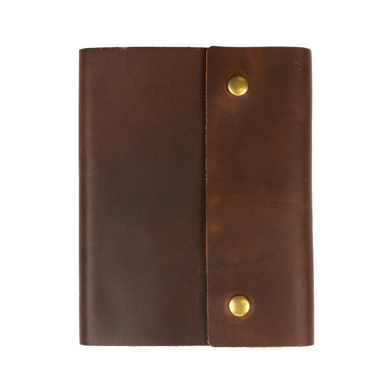 Leather Writers Log with Snap Large Notebook - Available in Multiple Colors