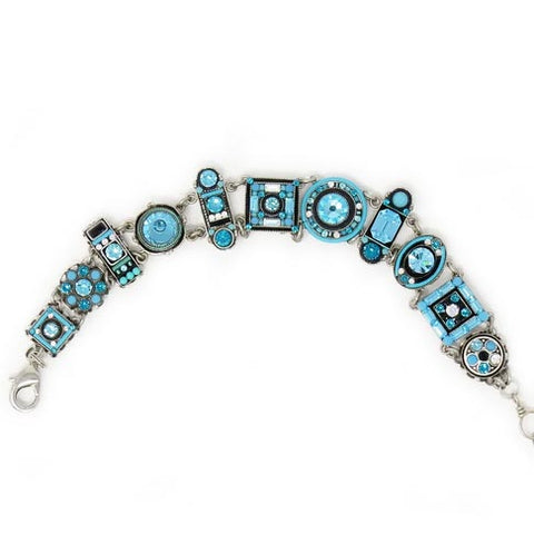 Turquoise La Dolce Vita Crystal Bracelet by Firefly Jewelry