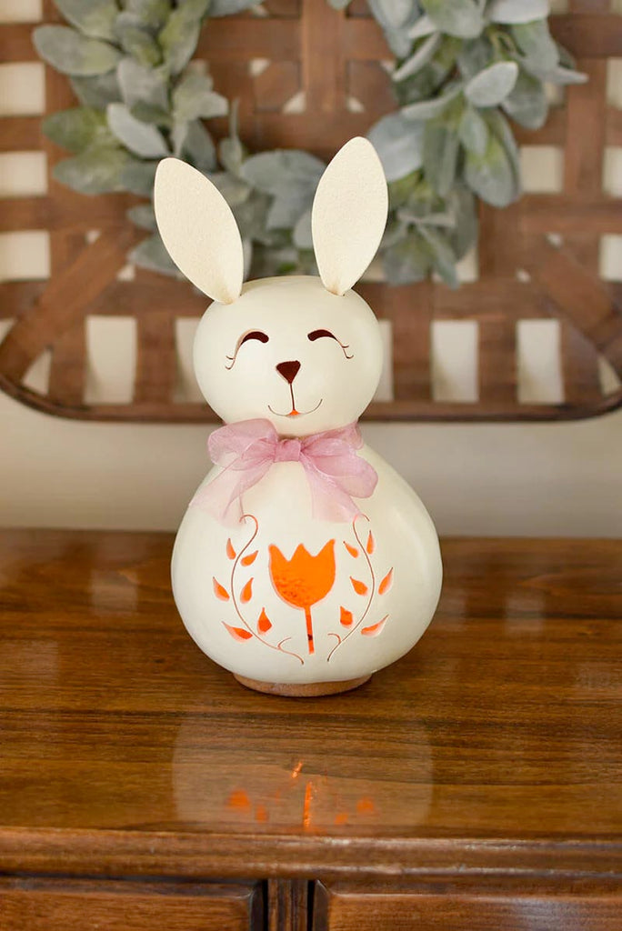 Penelope Bunny Medium Lit Gourd