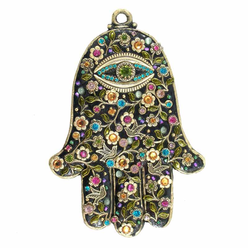 Midnight Garden Wall Hamsa