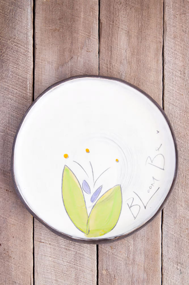 Bloom Be (Purple) Large Round Plate