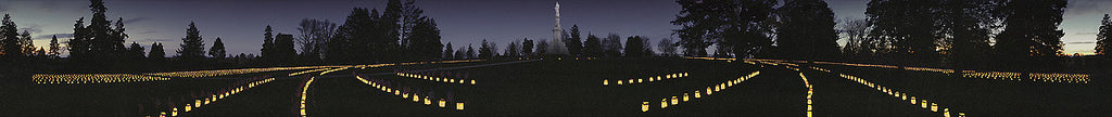 Gettysburg: The First Luminaria Panoramic Photo by James O. Phelps