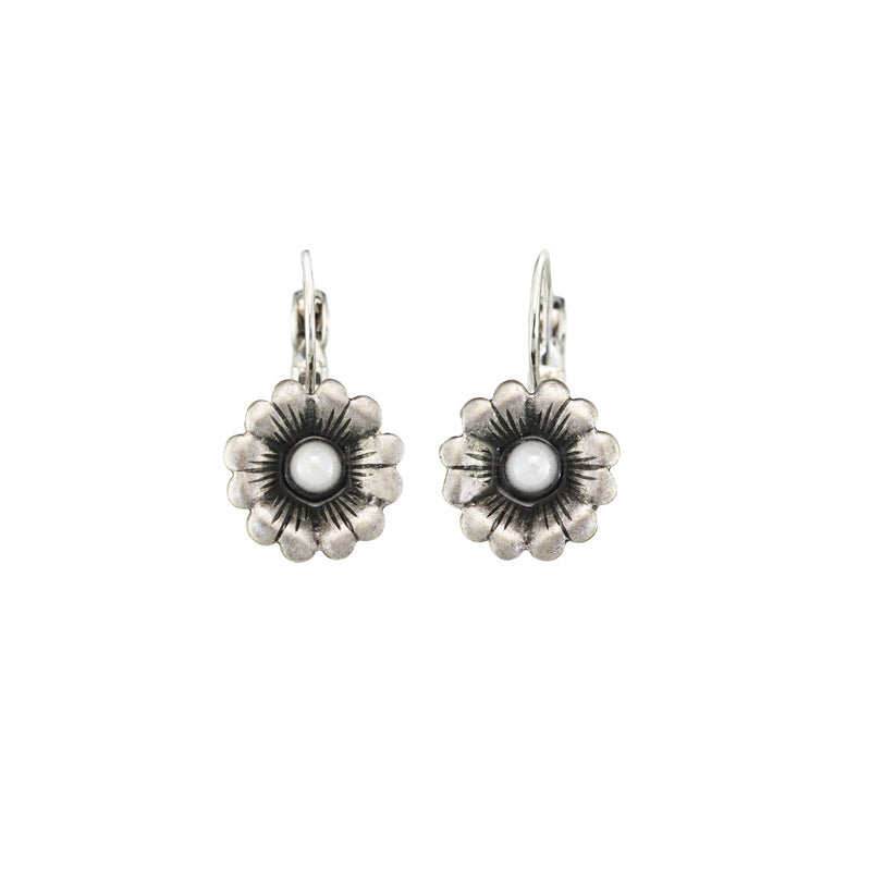Multi Pearl Floral Earrings