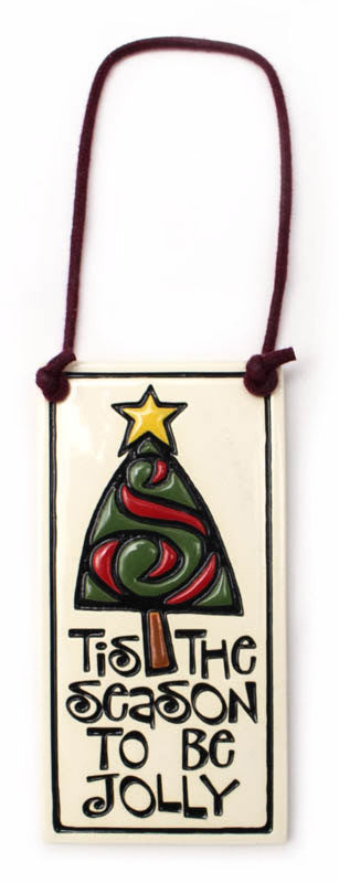 Tis The Season Wine Tag Ceramic Tile