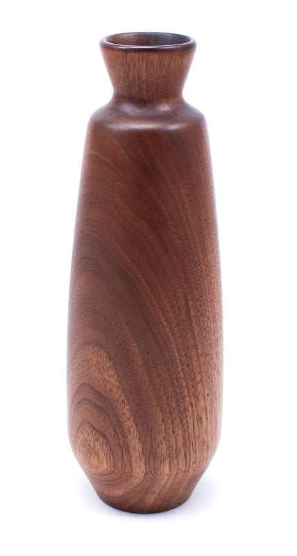 Black Walnut Fluted Vase