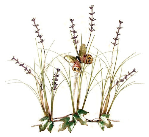 Lavender Field with Butterfly Wall Art by Bovano Cheshire