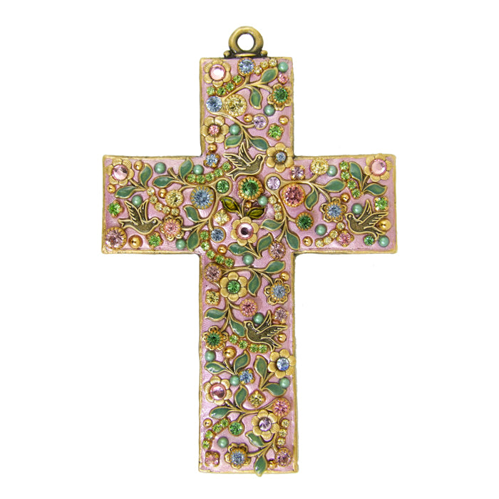 Pastel Garden Wall Cross