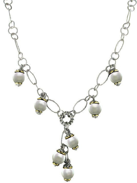 Ocean Images Collection SeaShell Pearl Drop Necklace by John Medeiros