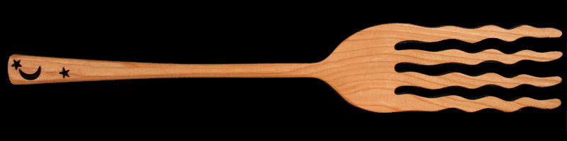 Pasta Fork with Moon Design