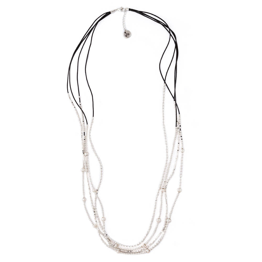 Multi Strand Leather Necklace