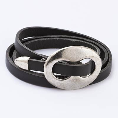 Delightfully Fun Leather Bracelet