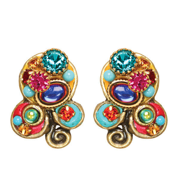Confetti Small 3 Circle Earrings