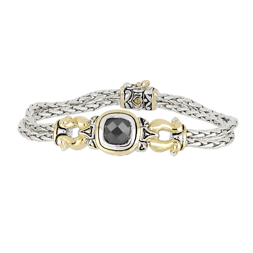 Anvil Color Horseshoe Two Strand Bracelet by John Medeiros