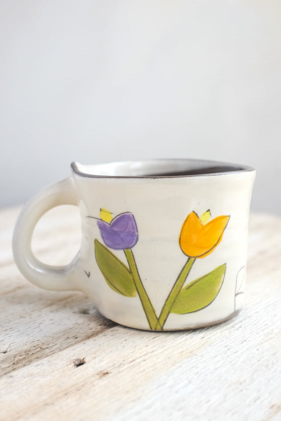 Rise Up Mug Hand Painted Ceramic