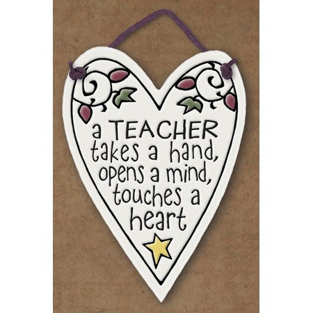 Teacher Takes Hand Charmer Ceramic Tile
