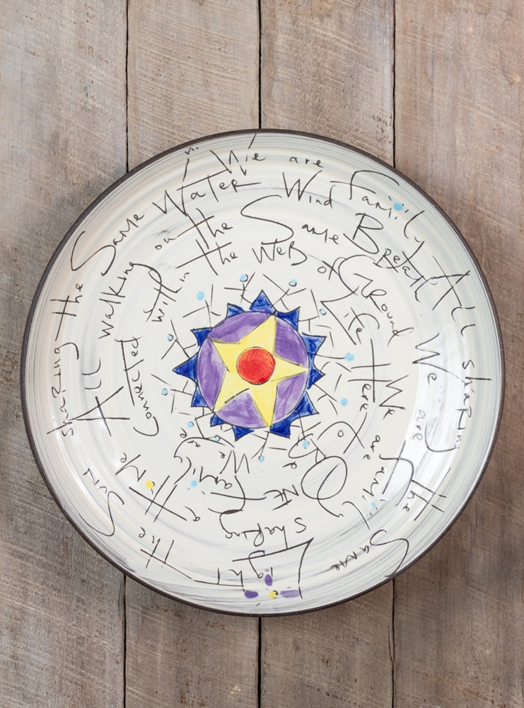Family Platter Hand Painted Ceramic