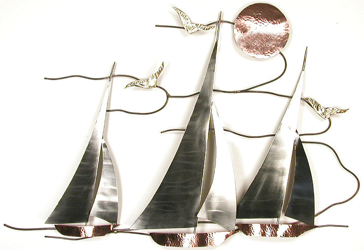 Sailboat Regatta Wall Art by Bovano