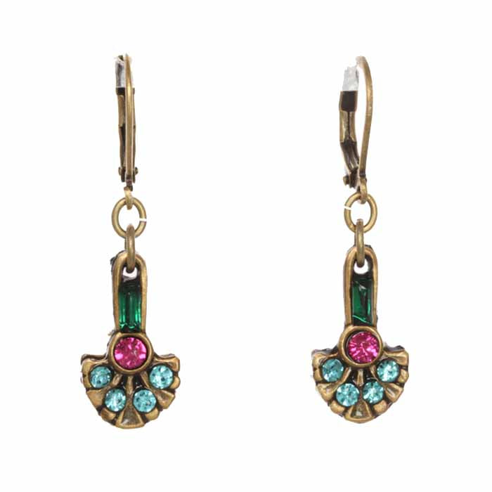 Prismatic Small Fan Wire Earrings