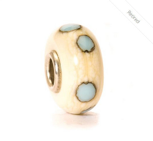 R-Beige/Blue Dot by Trollbeads
