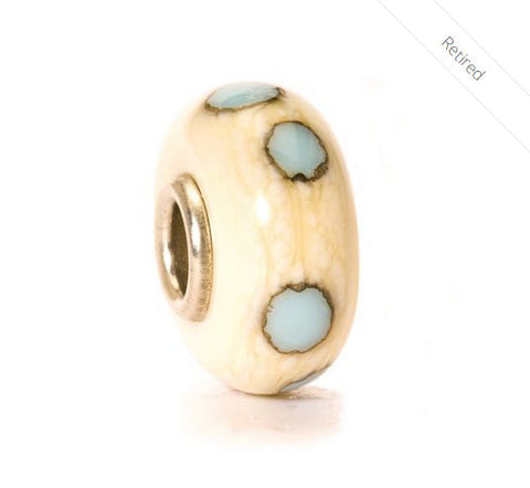 R-Beige/Blue Dot by Trollbeads