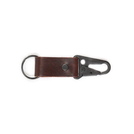 Leather Clip Keychain - Available in Multiple Colors
