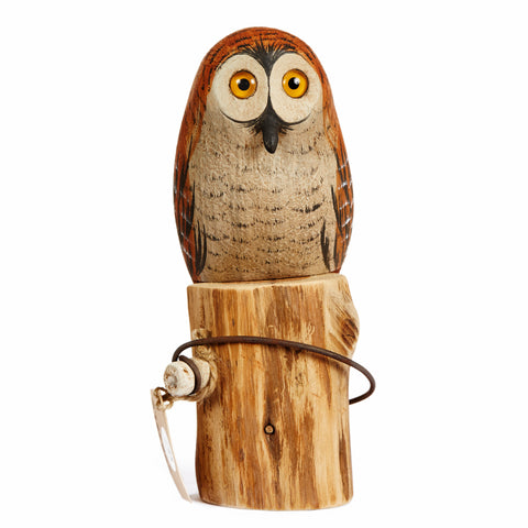 Hand Carved Small Owls