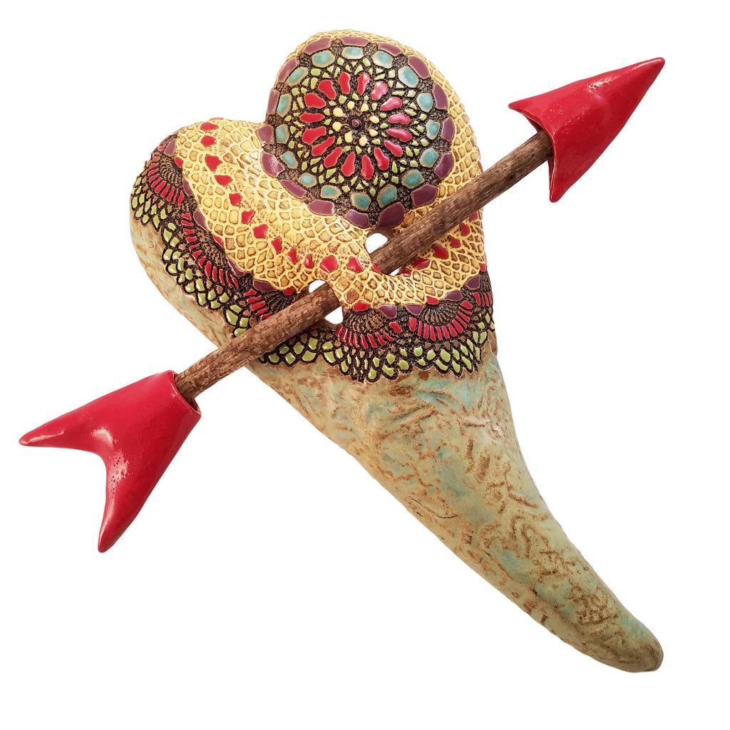 Cori's Kaleidoscope Ceramic Wall Art by Laurie Pollpeter