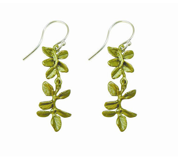 Petite Herb Tyme Wire Earrings by Michael Michaud