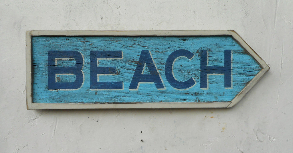 Beach Arrow (B) Blue Americana Art