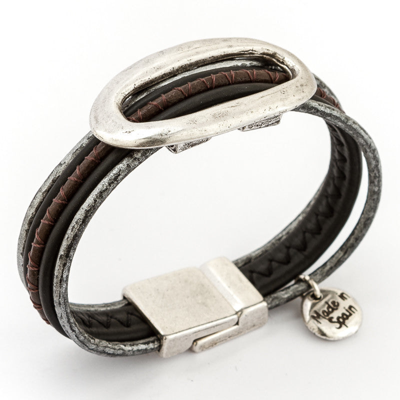 Delicate Sparkles Leather Bracelet
