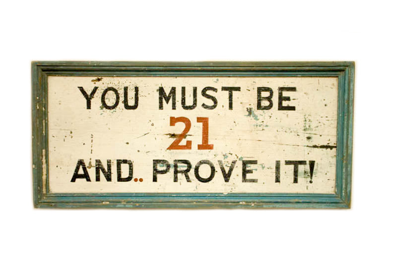 You Must be 21 Americana Art