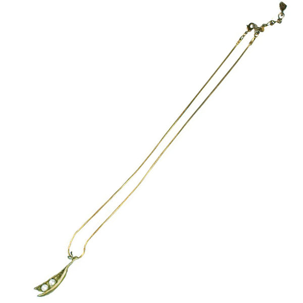 Small Peapod Pendant Necklace by Michael Michaud