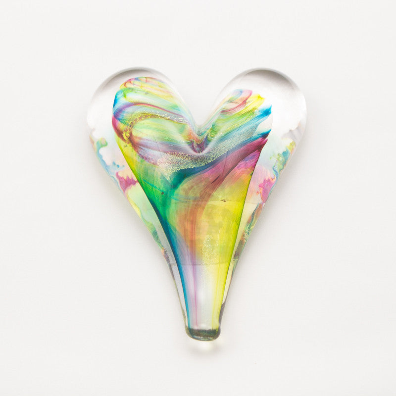 Small Heart Paper Weight in Green
