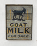 Goat Milk for Sale (with Goat Painting) Americana Art