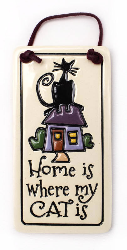 Where My Cat Is Charmer Ceramic Tile