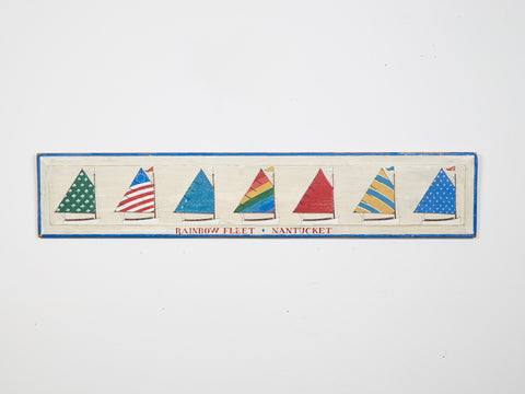Rainbow Fleet Nantucket, Large Americana Art