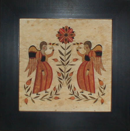 Angels Holding Birds with Flower by Susan Daul