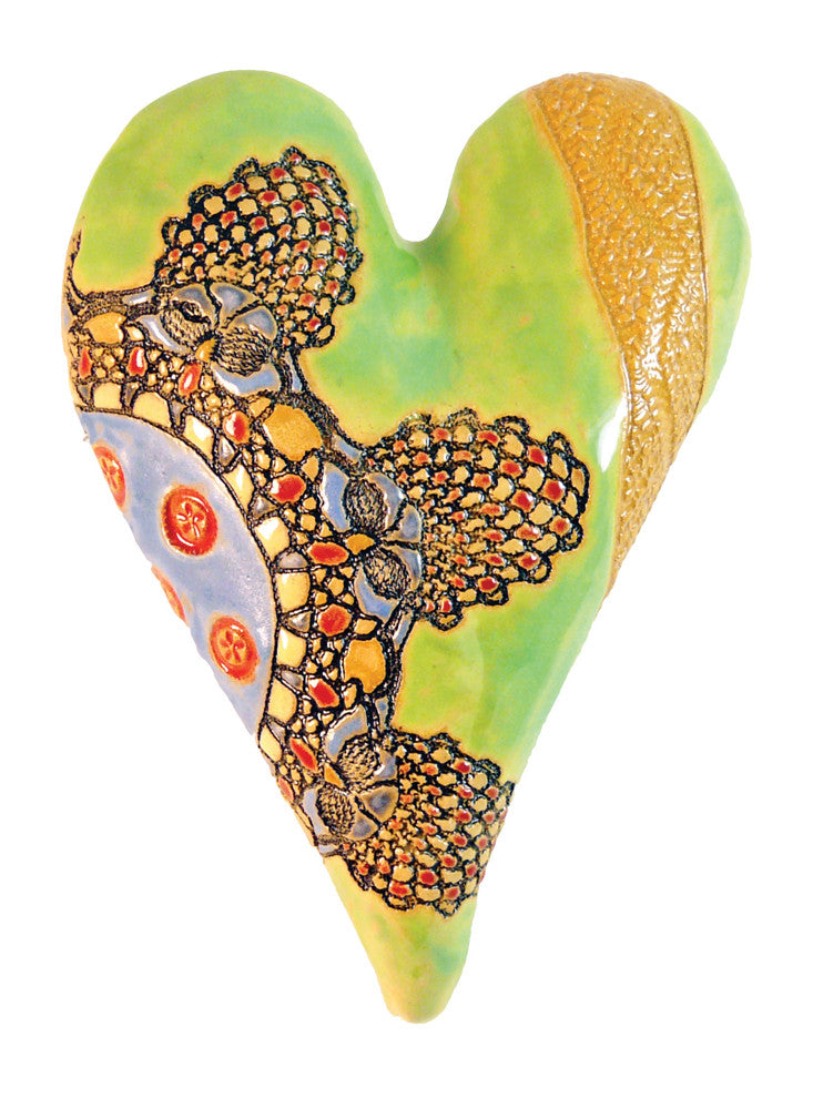 Cirque Medium Heart Ceramic Wall Art