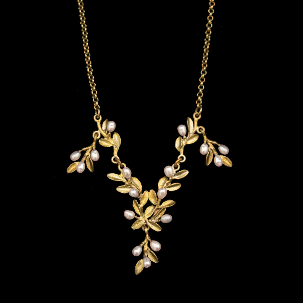 Flowering Thyme 16'' Adj. Drop Necklace By Michael Michaud
