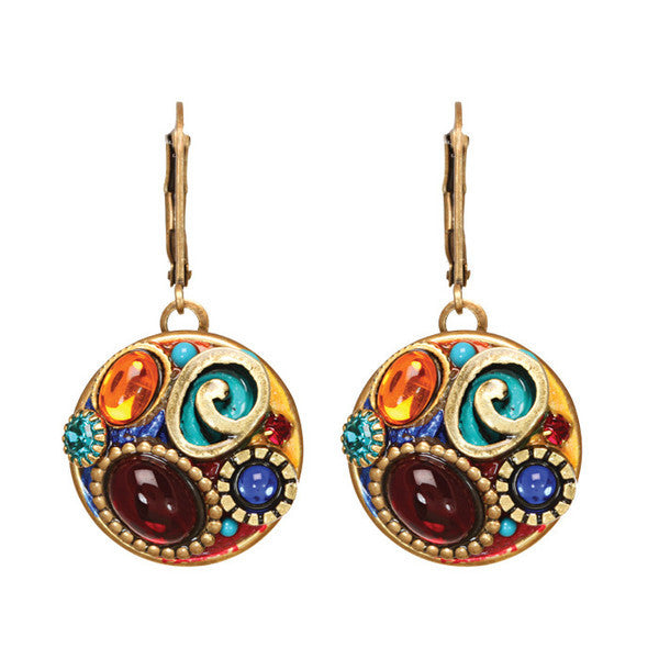 Confetti Round Dangle Earrings