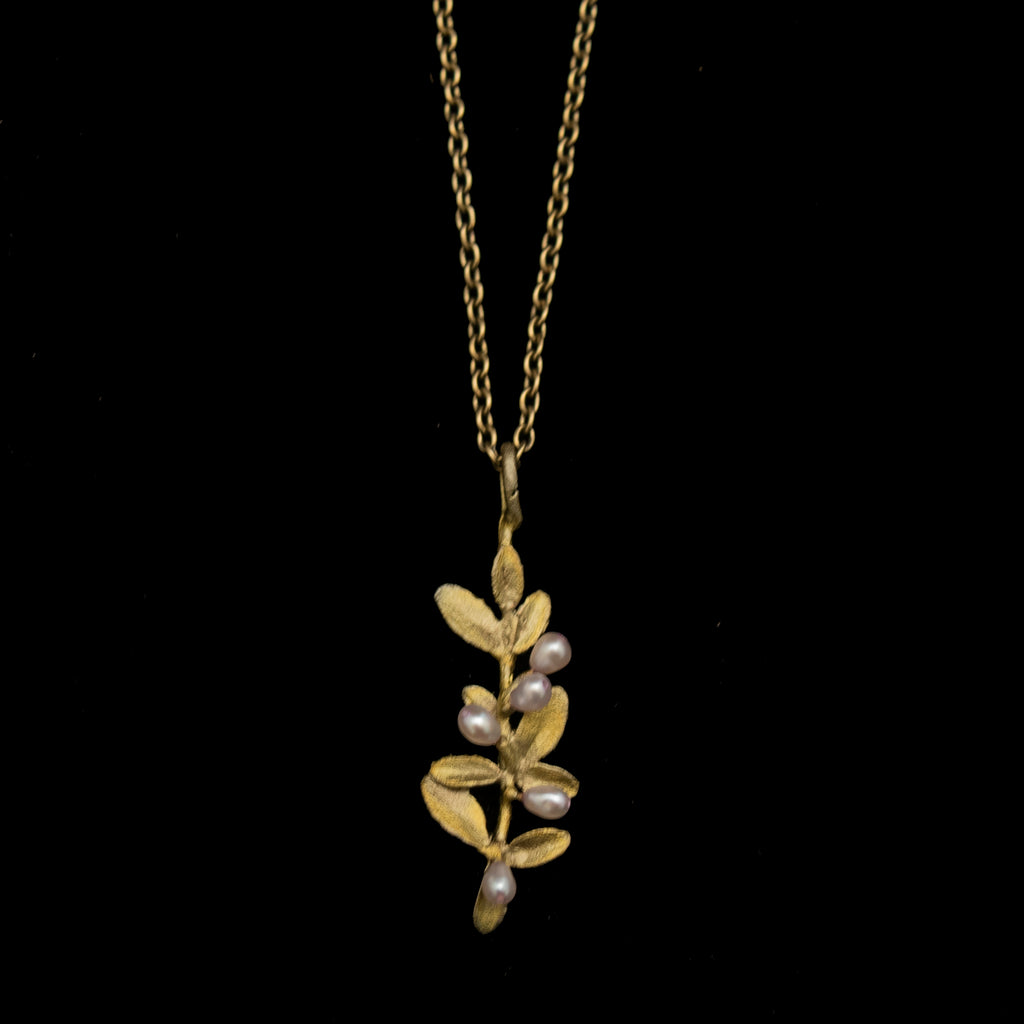 Flowering Thyme 16'' Adj. Dainty Pendant By Michael Michaud