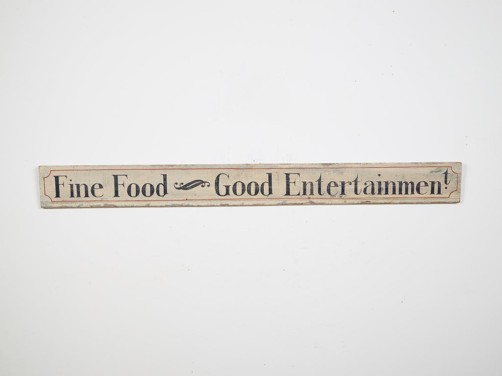 Fine Food and Good Entertainment Americana Art