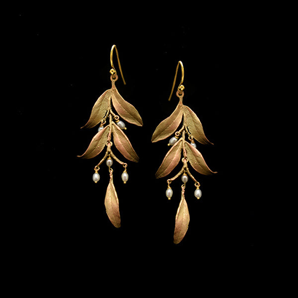 Tapestry Statement Wire Earrings by Michael Michaud