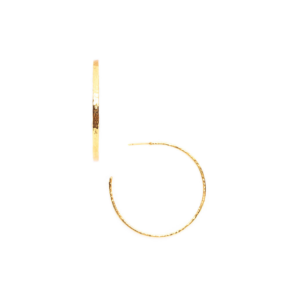 Crescent Hoop Gold Medium by Julie Vos