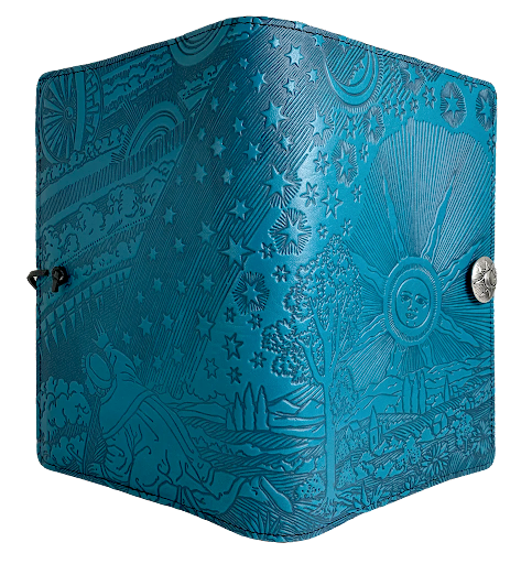 Small Leather Journal - Roof of Heaven in Blue