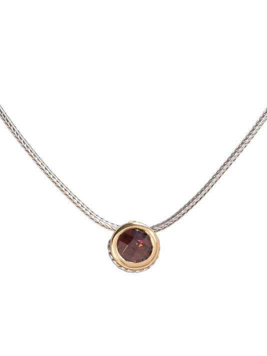 Oval Link Collection CZ Solitaire Necklace by John Medeiros