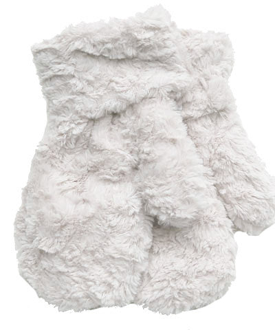 Ivory Luxury Faux Fur Mittens